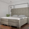 Premium boxspring Lucca XXL - MattVelvet - Luxe 7 zone matrassen - Complete set met gratis topmatras - Beige (09)