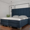 Premium boxspring Lucca XXL - MattVelvet - Luxe 7 zone matrassen - Complete set met gratis topmatras - Blauw (72)