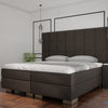 Premium boxspring Lucca XXL - MattVelvet - Luxe 7 zone matrassen - Complete set met gratis topmatras - Bruin (29)