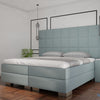 Premium boxspring Lucca XXL - MattVelvet - Luxe 7 zone matrassen - Complete set met gratis topmatras - Lichtgrijs (MattVelvet)
