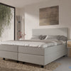 Boxspring Potenza  - kunstleer - Luxe 7 zone matrassen - complete set met gratis topmatras - Beige (982)