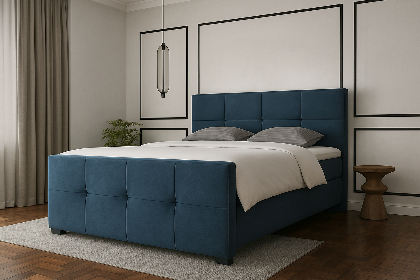 Premium boxspring Toledo - MattVelvet - Luxe 7 zone matrassen - Complete set met gratis topmatras