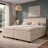 Boxspring Potenza - MattVelvet - complete set - gratis topmatras - Beige 01
