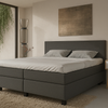 Boxspring Potenza  - kunstleer - Luxe 7 zone matrassen - complete set met gratis topmatras - Zwart (9100)