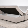 Boxspring Rolene met opbergruimte - zijkanten omhoog - Beige