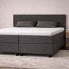 Boxspring Potenza - Stof - Luxe 7 zone matrassen - Complete set met gratis topmatras - Antraciet (96)