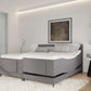 Elektrische boxspring Sergio - Stof - Luxe 7 zone matrassen - Complete set met bediening en gratis topmatras