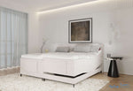 Elektrische boxspring Sergio - Stof - Luxe 7 zone matrassen - Complete set met bediening en gratis topmatras