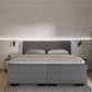 Boxspring Barcelona - stof - Complete set met gratis topmatras