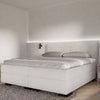 Boxspring Barcelona - stof - Complete set met gratis topmatras - Beige (22)