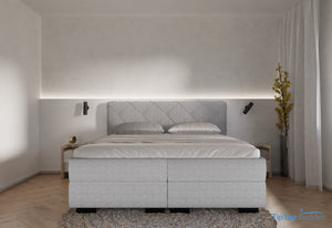 Boxspring Barcelona - stof - Complete set met gratis topmatras