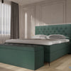 Boxspring Alicante - in rivera - complete set met gratis topmatras - Groen (38)