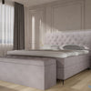 Boxspring Alicante - in rivera - complete set met gratis topmatras - Roze (62)