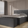 Boxspring Alicante - in rivera - complete set met gratis topmatras - Zwart (100)