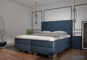 Premium boxspring Lucca - MattVelvet - Luxe 7 zone matrassen- Complete set met gratis topmatras