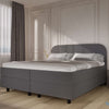 Boxspring Burgos - Stof - Luxe 7 zone matrassen - Complete set met gratis topmatras - Antraciet (96)