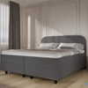 Boxspring Burgos - Stof - Luxe 7 zone matrassen - Complete set met gratis topmatras - Antraciet (96)