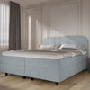 Boxspring Burgos - Stof - Luxe 7 zone matrassen - Complete set met gratis topmatras - Blauw (72)