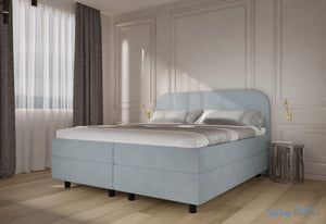 Boxspring Burgos - Stof - Luxe 7 zone matrassen - Complete set met gratis topmatras