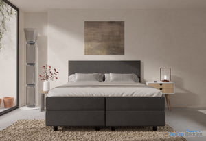 Boxspring Potenza  - kunstleer - Luxe 7 zone matrassen - complete set met gratis topmatras