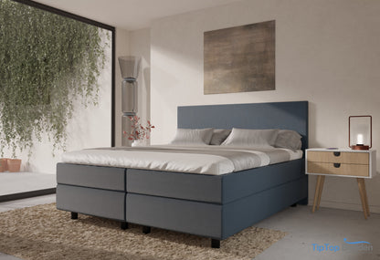 Boxspring Potenza  - MattVelvet - Luxe 7 zone matrassen - complete set met gratis topmatras