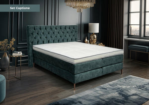 Boxspring Captione - Speciale editie - Luxe 7 zone matrassen - complete set met gratis topmatras