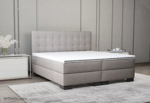 Boxspring Palencia - Kunstleer- Luxe 7 zone matrassen - Complete set met gratis topmatras