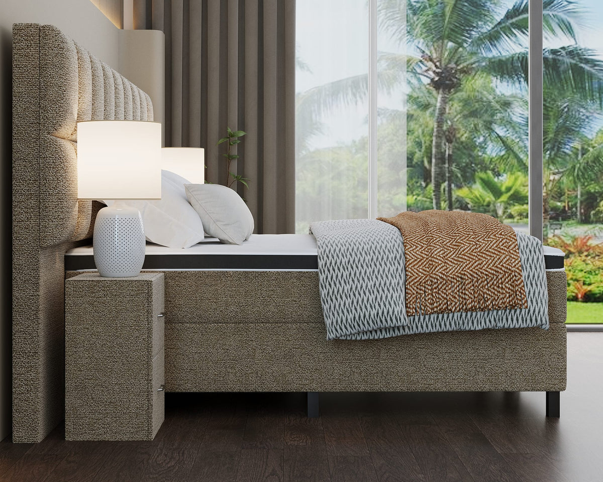 Boxspring_Rosanna_XXL_-_beige_-_zijaanzicht-_sfeer