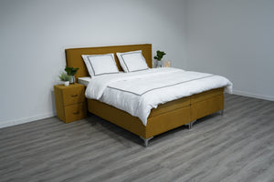 Boxspring Denver Special Edition - Geel - Luxe 7 zone matrassen- Complete set met gratis topmatras