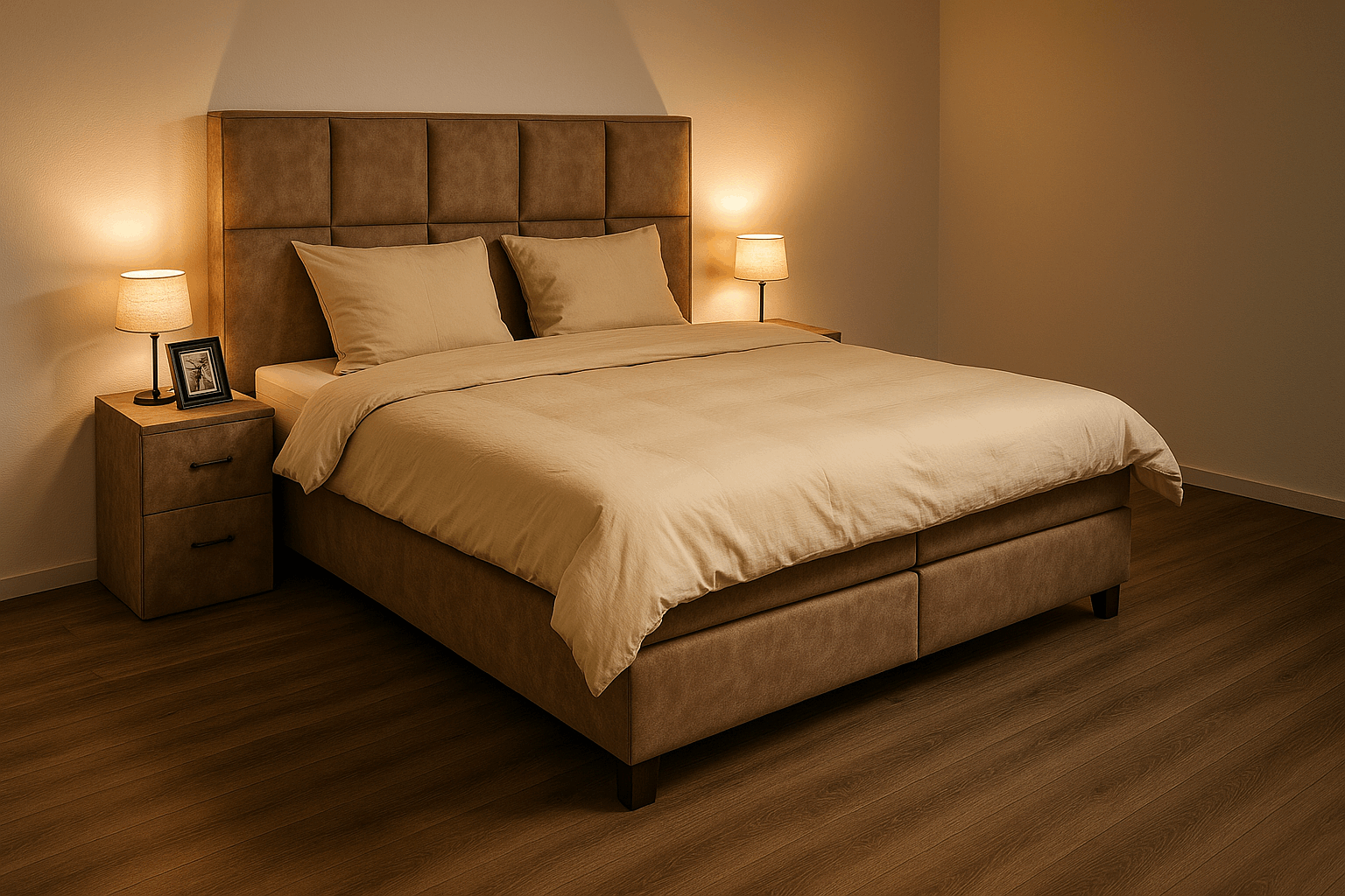 Boxspring Rosanna XL Special Edition - Bruin - Luxe 7 zone matrassen- Complete set met gratis topmatras