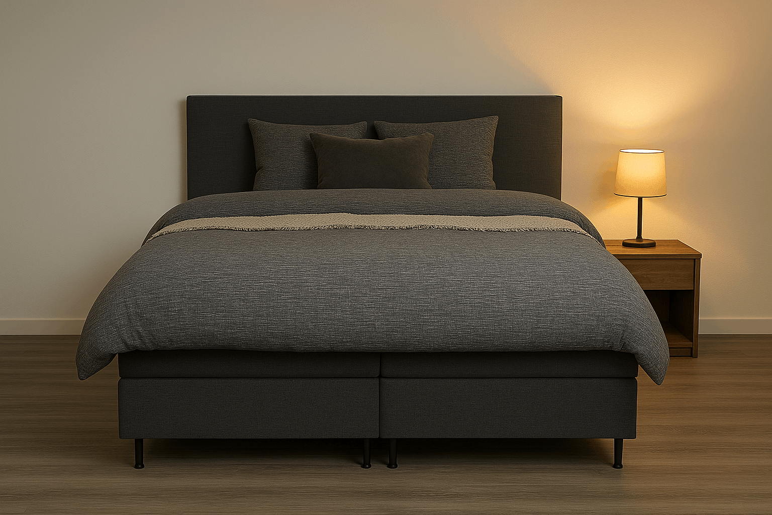 Elektrische boxspring Paris Special Edition - Zwart - Luxe 7 zone matrassen Rivera - Complete set met bediening en gratis topmatras