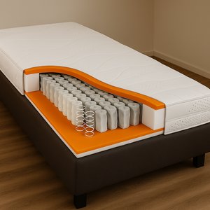 Comfortschuim matras - 7 zone pocketvering 20/25cm
