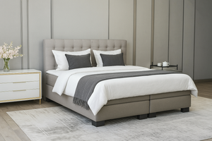 Boxspring Palencia - Kunstleer- Luxe 7 zone matrassen - Complete set met gratis topmatras