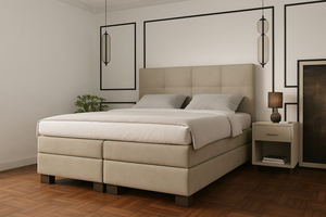 Premium boxspring Lucca - MattVelvet - Luxe 7 zone matrassen- Complete set met gratis topmatras