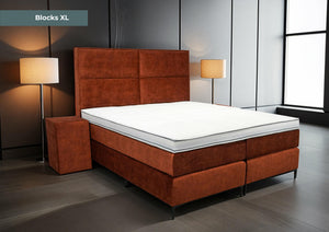 Boxspring Blocks XL - Speciale editie - Luxe 7 zone matrassen - complete set met gratis topmatras