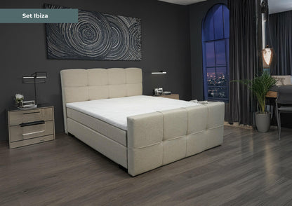 Boxspring Ibiza - Speciale editie - Luxe 7 zone matrassen - complete set met gratis topmatras