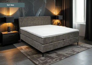 Boxspring Nes - Speciale editie - Luxe 7 zone matrassen - complete set met gratis topmatras