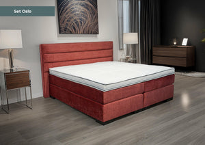 Boxspring Oslo - Speciale editie - Luxe 7 zone matrassen - complete set met gratis topmatras