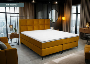 Boxspring Rosanna - Speciale editie - Luxe 7 zone matrassen - complete set met gratis topmatras
