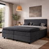 Boxspring Potenza  - MattVelvet - complete set - gratis topmatras - Graphite 67