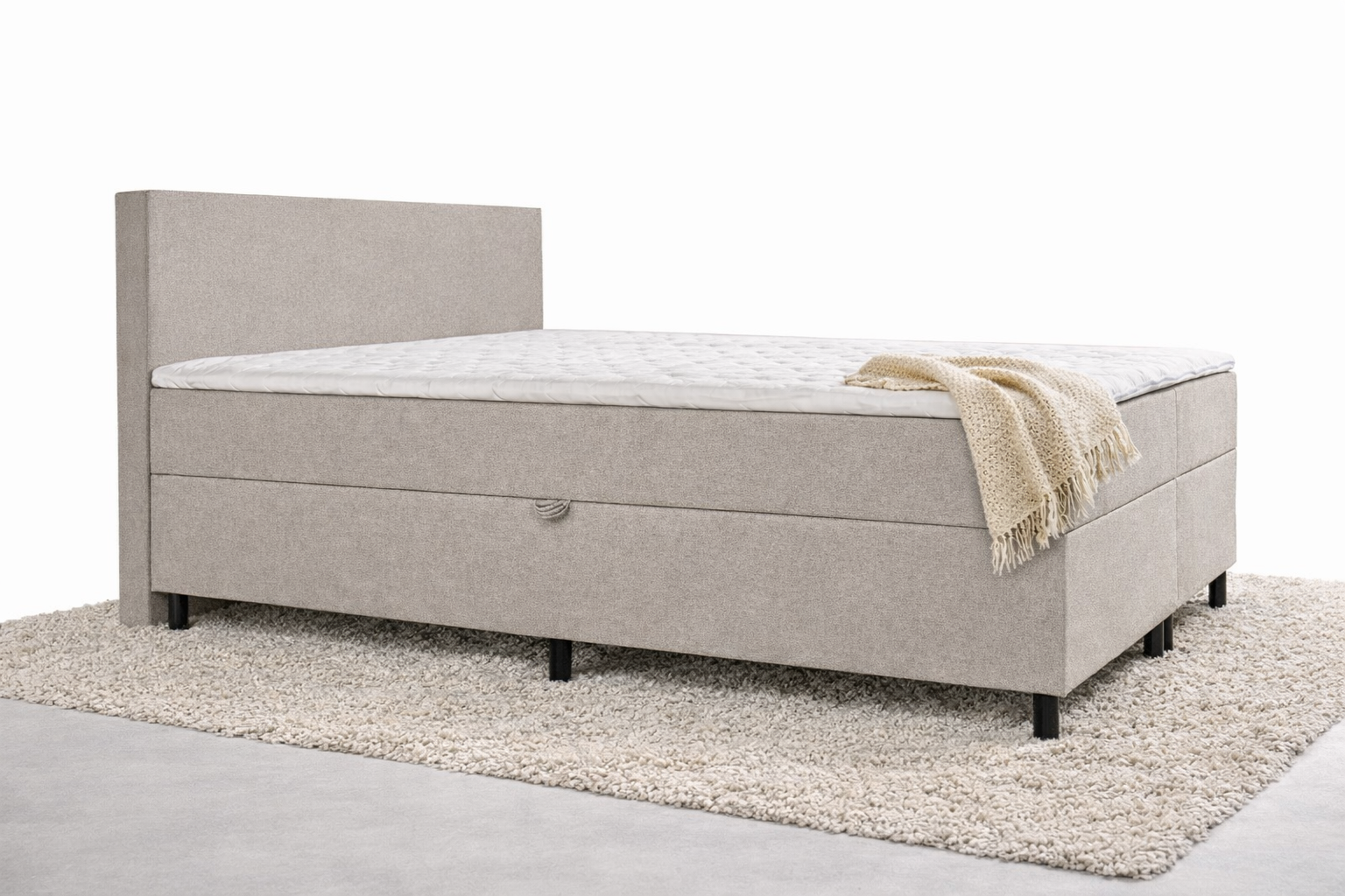 beige opbergboxspring