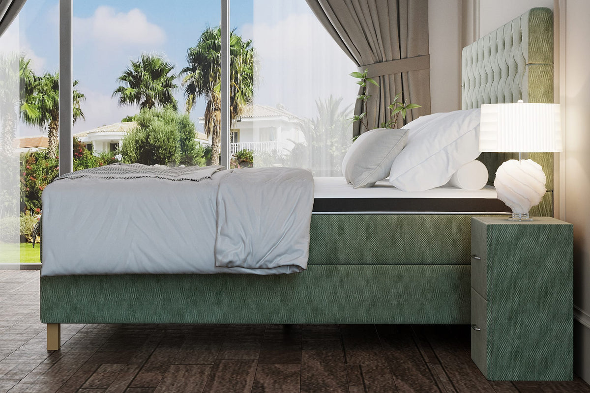 boxspring-captione-mintgroen-sfeerzij