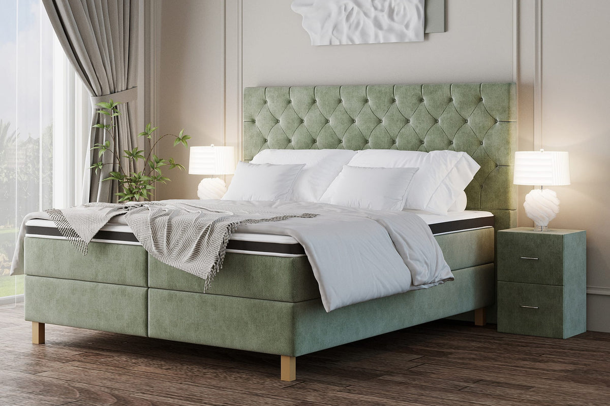 boxspring-captione-mintgroen-zijkant