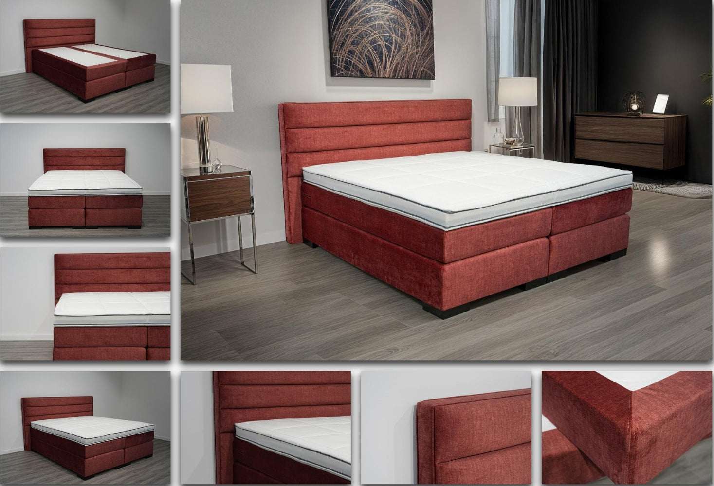 Boxspring Oslo - Speciale editie - Luxe 7 zone matrassen - complete set met gratis topmatras