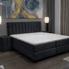 Boxspring Retro - Speciale editie - Luxe 7 zone matrassen - complete set met gratis topmatras - Zwart