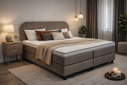 Boxspring Rond - Speciale editie - Luxe 7 zone matrassen - Complete set met gratis topmatras
