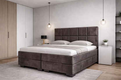 boxspring lucca bruin