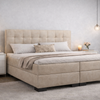 Boxspring Palencia - Kunstleer- Complete set - gratis topmatras - Beige 20