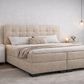 boxspring palencia beige kunstleer