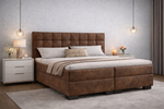 boxspring palencia wiskey kunstleer
